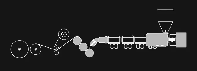 Однослойный экструдер для листов PP/PS