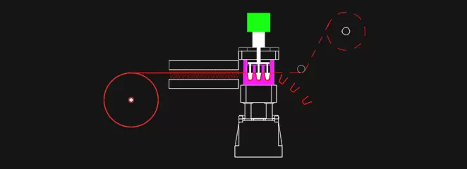 Термоформовочная машина для пластиковых стаканов
