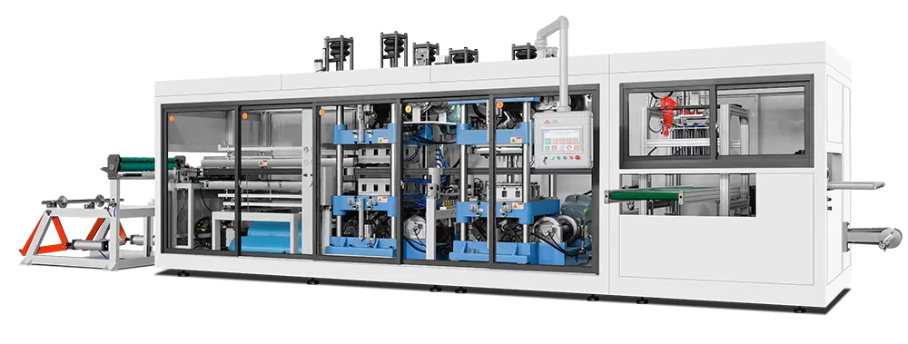 Машина для термоформования пластиковых лотков для фруктов Машина для термоформования пластиковых лотков для фруктов